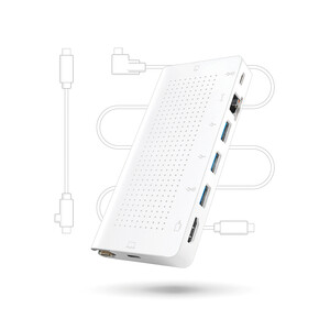 Twelve South StayGo USB-C Hub, weiss