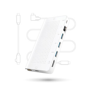 Twelve South StayGo USB-C Hub, weiss