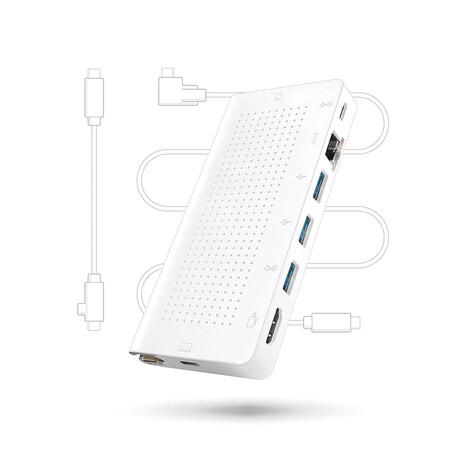 Twelve South StayGo USB-C Hub, weiss