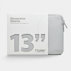 Trunk Neopren Sleeve für MacBook Air/MacBook Pro 13&quot;&quot;, silber