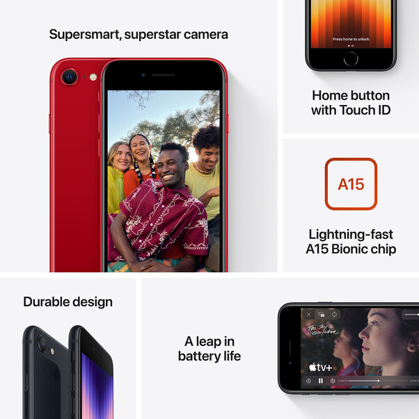 iPhone SE, 64GB, (Produkt) rot