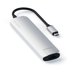 Sie sehen das Produktbild 02 von Satechi Type-C Multi-Port 4K, Ethernet Slim Hub, silber Satechi Type-C Multi-Port 4K, Ethernet Slim Hub, silber