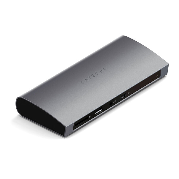 Sie sehen das Produktbild 02 von Satechi Thunderbolt 4 Dock, space grau Satechi Thunderbolt 4 Dock, space grau