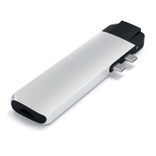 Satechi Type-C Pro Hub 4K HDMI Ethernet, silber &gt;