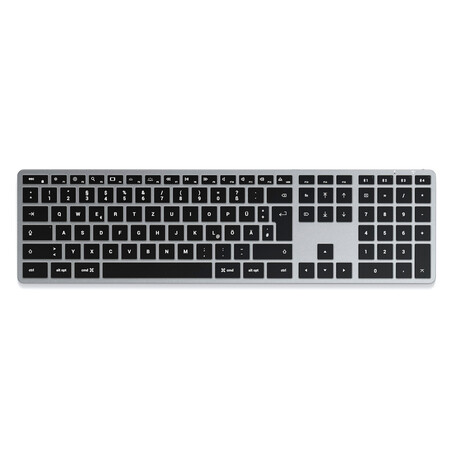 Sie sehen das Produktbild 01 von Satechi Slim X3 Bluetooth Keyboard, dt., space grau Satechi Slim X3 Bluetooth Keyboard, dt., space grau