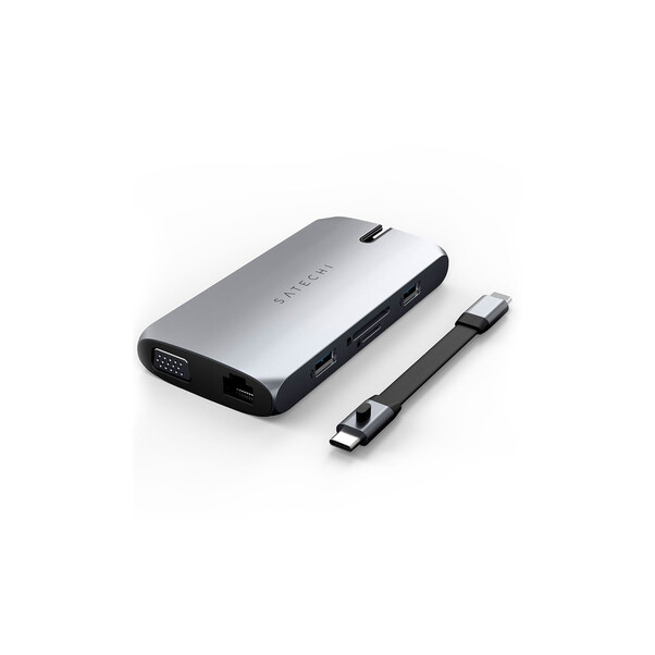 Satechi Type-C On-the-Go Multiport Adapter, space grau