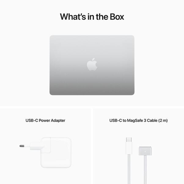 MacBook Air 13" M2 Chip 8-Core CPU und 10-Core GPU, 8GB, 512GB SSD, silber>