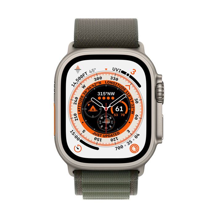 Apple Watch Ultra 49mm, Alpineloop, medium, grün