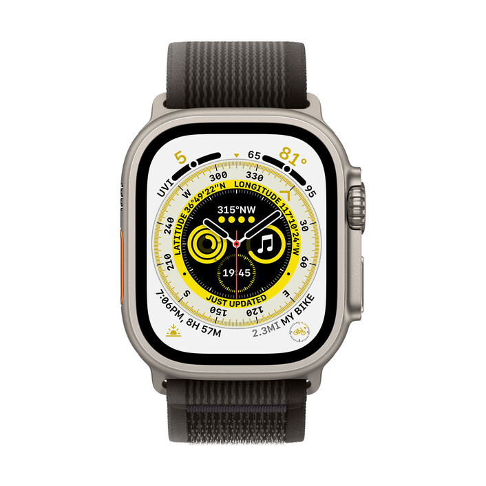 Apple Watch Ultra 49mm, Trailloop, M/L, schwarz/grau>