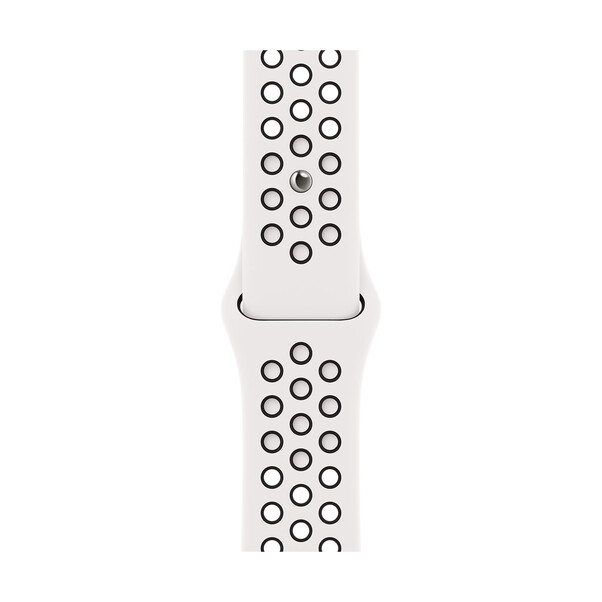 Sie sehen das Produktbild 01 von Apple Watch 38/40/41mm, Nike Sportarmband, schwarz/weiß Apple Watch 38/40/41mm, Nike Sportarmband, schwarz/weiß