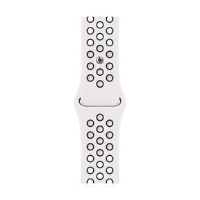 Apple Watch 38/40/41mm, Nike Sportarmband, schwarz/weiß