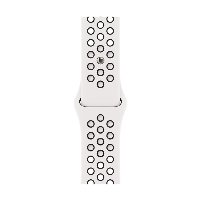 Apple Watch 38/40/41mm, Nike Sportarmband, schwarz/weiß