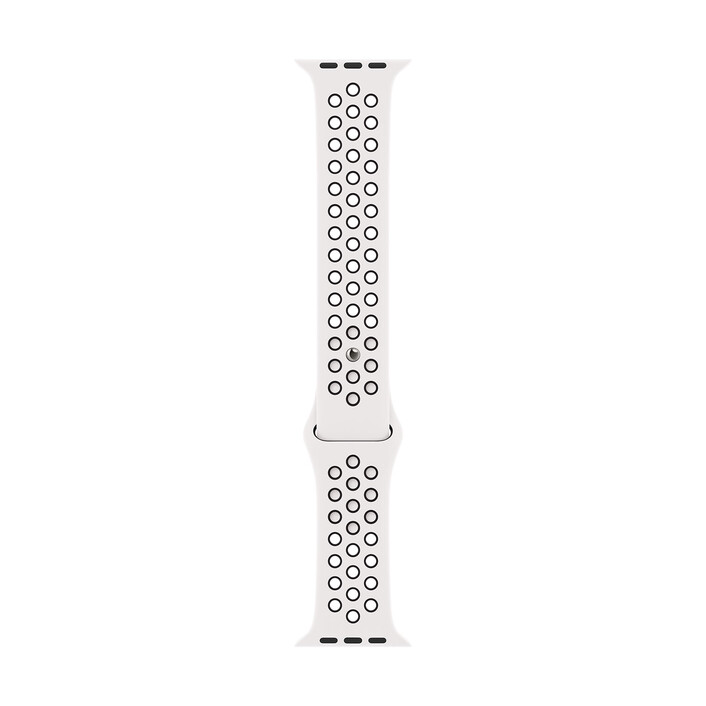 Apple Watch 38/40/41mm, Nike Sportarmband, schwarz/weiß