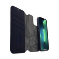 Decoded MagSafe Leder 2-in-1 Wallet Case und Backcover für iPhone 14 Plus, blau >