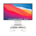 Sie sehen das Produktbild 01 von Twelve South Curve Riser Metall Ständer für iMacs und Displays, weiß Twelve South Curve Riser Metall Ständer für iMacs und Displays, weiß