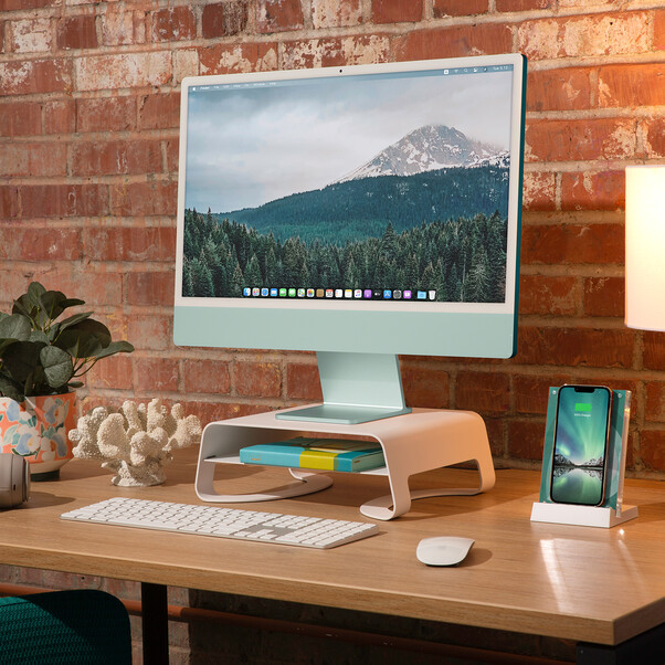 Twelve South Curve Riser Metall Ständer für iMacs und Displays, weiß