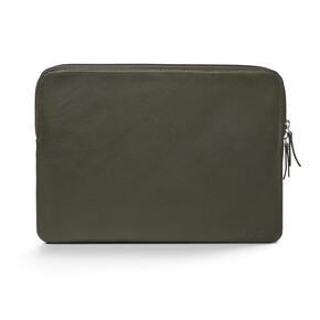 Trunk Leder Sleeve für MacBook Air/MacBook Pro 13&amp;quot;, grün&amp;gt;