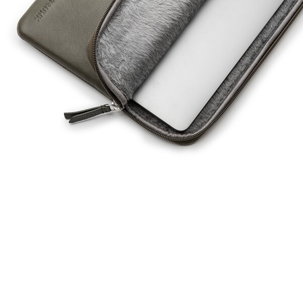 Trunk Leder Sleeve für MacBook Air/MacBook Pro 13", grün>