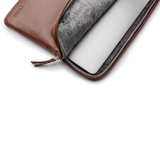 Trunk Leder Sleeve für MacBook Air/MacBook Pro 13", braun