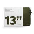 Trunk Neopren Sleeve für MacBook Pro/MacBook Air (2016-2022) 13", oliven-grün