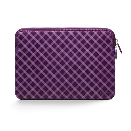 Trunk Neopren Sleeve für MacBook Pro/MacBook Air (2016-2022) 13", medium-violett tartan