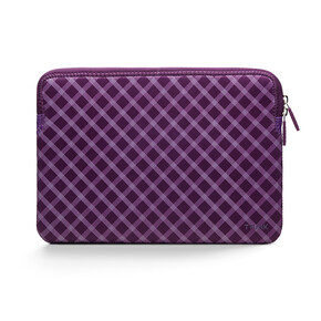 Trunk Neopren Sleeve für MacBook Pro/MacBook Air (2016-2022) 13&amp;quot;, medium-violett tartan