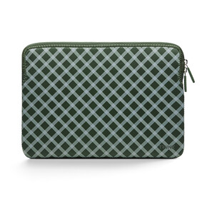 Trunk Neopren Sleeve für MacBook Pro/MacBook Air (2016-2022) 13&amp;quot;, oliven-grün tartan