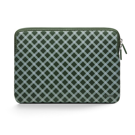 Trunk Neopren Sleeve für MacBook Pro/MacBook Air (2016-2022) 13", oliven-grün tartan