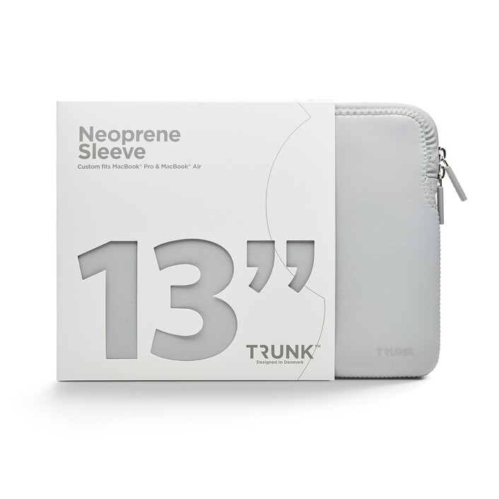Trunk Neopren Sleeve für MacBook Air/MacBook Pro 13", silber