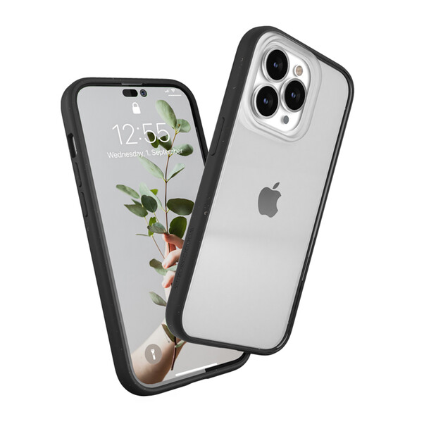 Woodcessories Clear Case für iPhone 14 Pro Max, schwarz&gt;