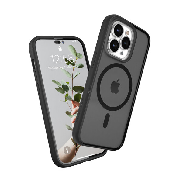 Woodcessories Clear Case Magsafe für iPhone 14 Pro, schwarz&gt;