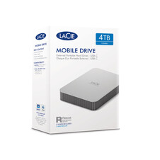 LaCie Mobile Drive V2, 4TB, Moon Silver