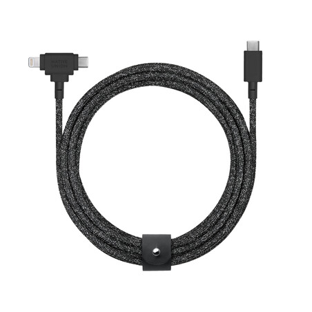 Sie sehen das Produktbild 01 von Native Union Belt Duo Universal Kabel 1.5m, cosmos/schwarz Native Union Belt Duo Universal Kabel 1.5m, cosmos/schwarz