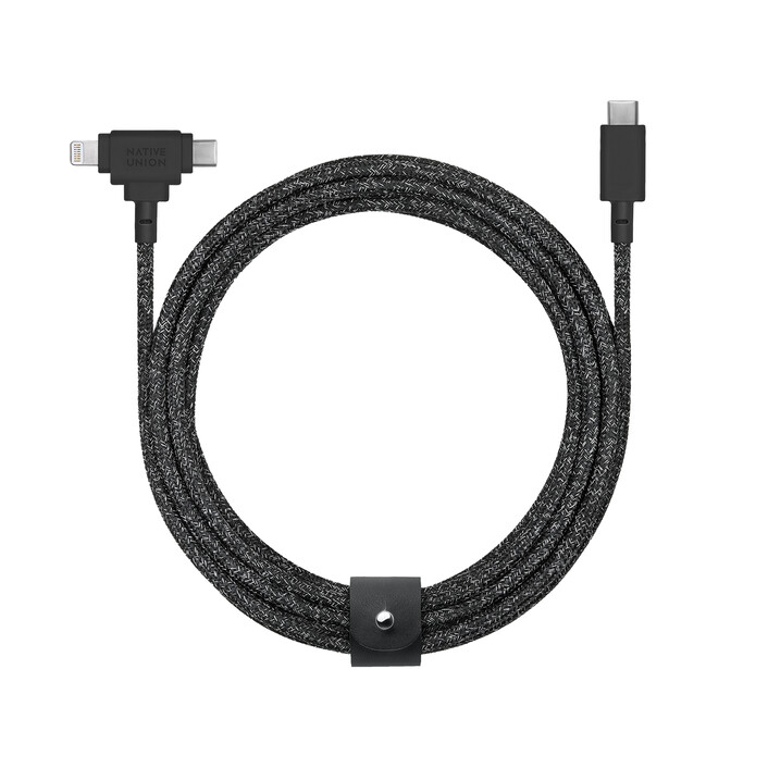 Sie sehen das Produktbild 01 von Native Union Belt Duo Universal Kabel 1.5m, cosmos/schwarz Native Union Belt Duo Universal Kabel 1.5m, cosmos/schwarz