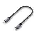 Satechi Type-C zu Lightning Kabel 25cm, space grau