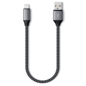 Satechi USB-A zu Lightning Kabel 25cm, space grau
