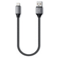 Sie sehen das Produktbild 01 von Satechi USB-A zu Lightning Kabel 25cm, space grau Satechi USB-A zu Lightning Kabel 25cm, space grau