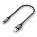 Sie sehen das Produktbild 02 von Satechi USB-A zu Lightning Kabel 25cm, space grau Satechi USB-A zu Lightning Kabel 25cm, space grau