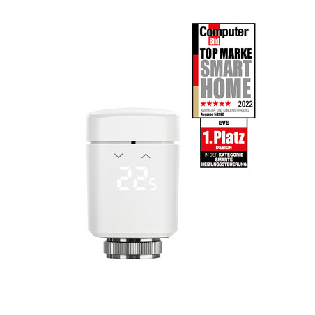 Eve Thermo, Heizkörperthermostat mit Display &amp; Touchbedienfeld (Austria)