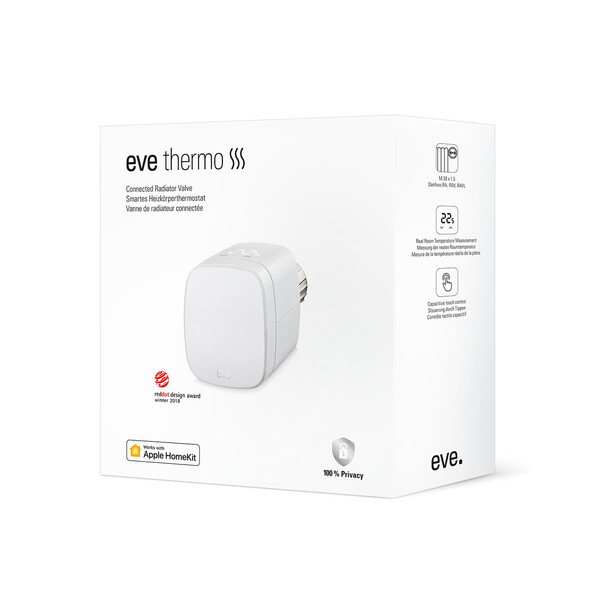 Eve Thermo, Heizkörperthermostat mit Display &amp; Touchbedienfeld (Austria)