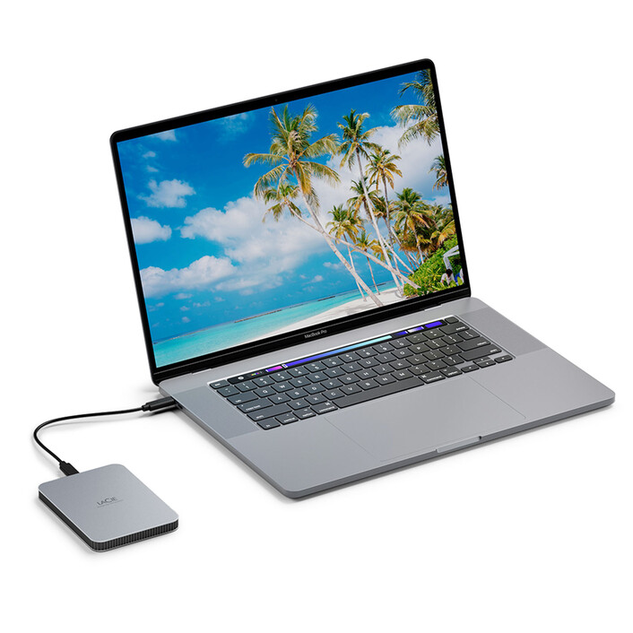 LaCie Mobile Drive V2, 1TB, Moon Silver