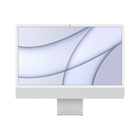 iMac 24&amp;quot; mit 4.5K Retina, M1 Chip 8-Core CPU und 8-Core GPU, 8GB, 256GB SSD, silber