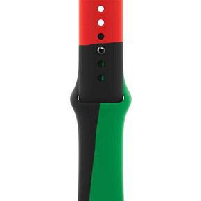 Sie sehen das Produktbild 01 von Apple Watch 42/44/45 mm Sportarmband, Black Unity, S/M, M/L Apple Watch 42/44/45 mm Sportarmband, Black Unity, S/M, M/L