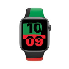 Sie sehen das Produktbild 03 von Apple Watch 42/44/45 mm Sportarmband, Black Unity, S/M, M/L Apple Watch 42/44/45 mm Sportarmband, Black Unity, S/M, M/L