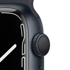 Apple Watch Series 7 GPS, Aluminium mitternacht, 45 mm mit Sportarmband, mitternacht&gt;
