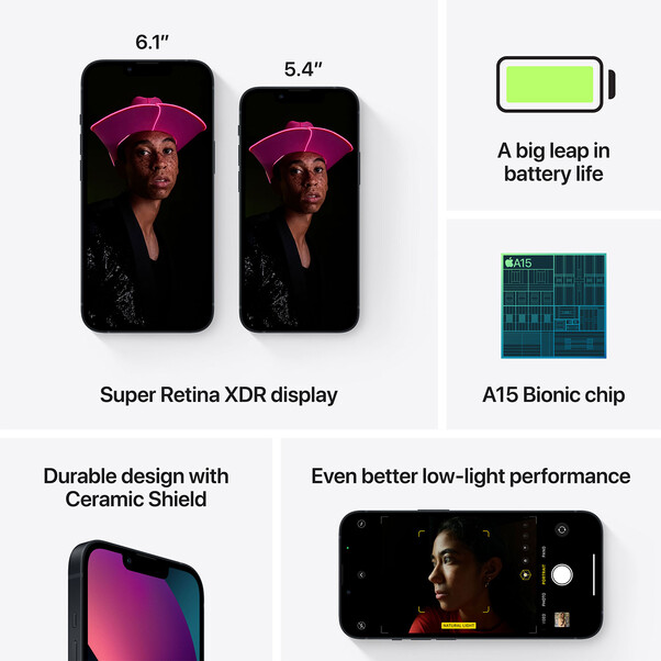 Sie sehen das Produktbild 07 von iPhone 13 mini, 128GB, mitternacht> iPhone 13 mini, 128GB, mitternacht>