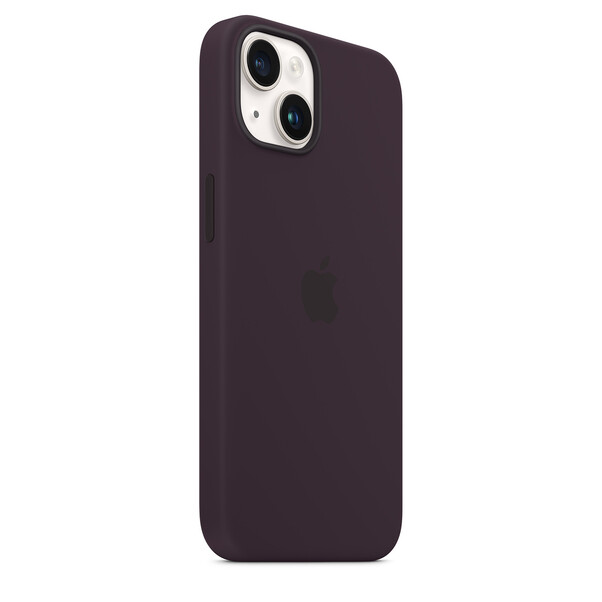 Apple iPhone 14 Plus Silikon Case mit MagSafe, holunder&gt;