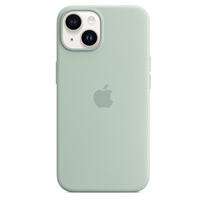 Apple iPhone 14 Plus Silikon Case mit MagSafe, agavengrün&amp;gt;
