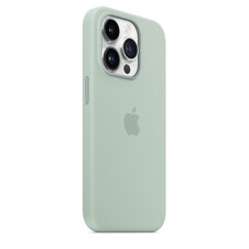Apple iPhone 14 Pro Silikon Case mit MagSafe, agavengrün