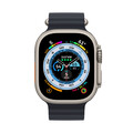 Apple Watch Ultra GPS + Cellular, Titan, 49mm Oceanarmband, mitternacht&gt;